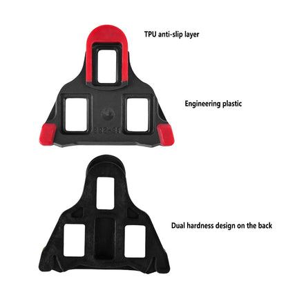 2 Pairs Bicycle Cycling Self Locking Pedals Lightweight Durable Anti-Slip