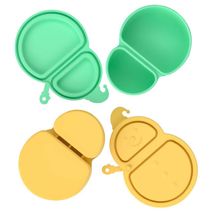 5Pcs Kids Double Compartment Snack Container Portable Snack Boxes with Lids