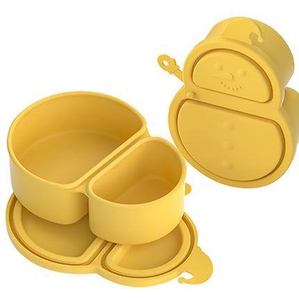 5Pcs Kids Double Compartment Snack Container Portable Snack Boxes with Lids