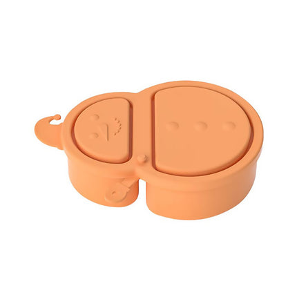 5Pcs Kids Double Compartment Snack Container Portable Snack Boxes with Lids