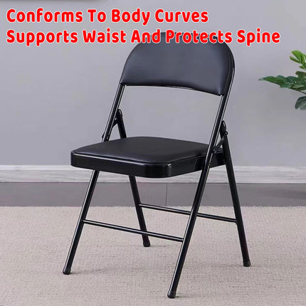 Folding Chair 2PCS Home Portable Training Computer Office Dining Cosmetic Chair