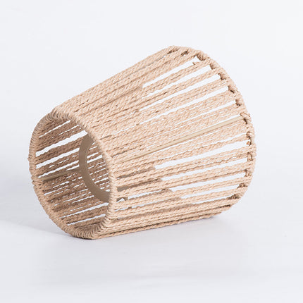 14cm Woven Paper Rope Lampshade Zen Style Khaki for Ceiling Pendant Light
