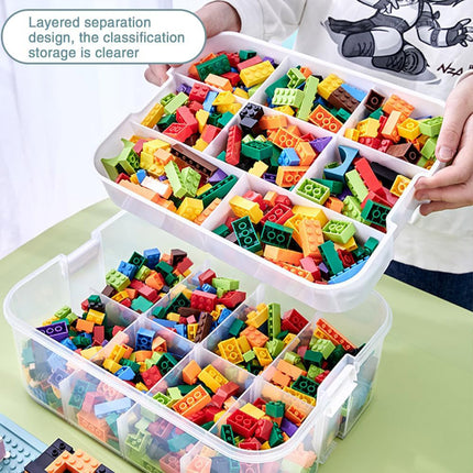 3Layer Storage Box Large Capacity Toy Organizer Building Block Storage Container