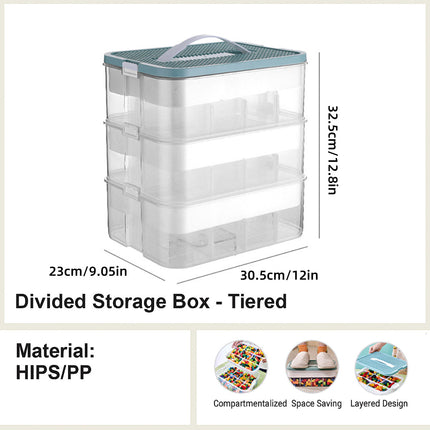 3Layer Storage Box Large Capacity Toy Organizer Building Block Storage Container