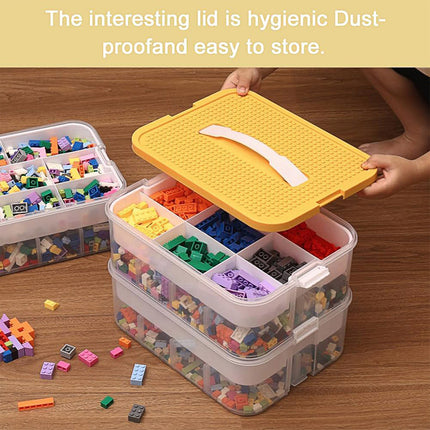 3Layer Storage Box Large Capacity Toy Organizer Building Block Storage Container