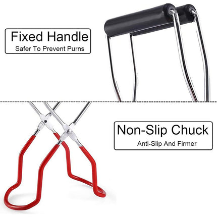 Stainless Steel Canning Jar Lifter Anti-Slip Lifting Tongs Gripper Anti-scalding