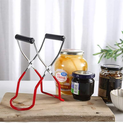 Stainless Steel Canning Jar Lifter Anti-Slip Lifting Tongs Gripper Anti-scalding