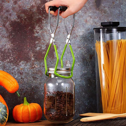 Stainless Steel Canning Jar Lifter Anti-Slip Lifting Tongs Gripper Anti-scalding
