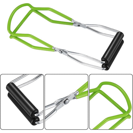 Stainless Steel Canning Jar Lifter Anti-Slip Lifting Tongs Gripper Anti-scalding