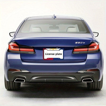 2pcs Aluminium Alloy License Plate Frame Number Plate Bezel Car Accessories
