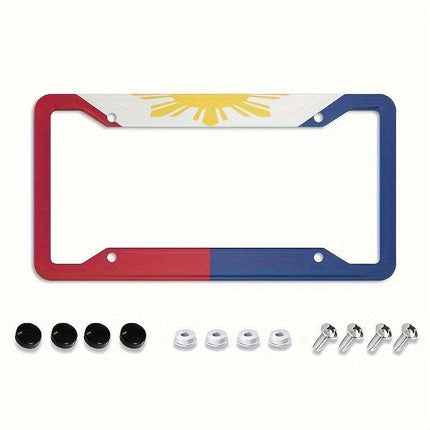 2pcs Aluminium Alloy License Plate Frame Number Plate Bezel Car Accessories