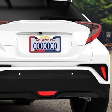2pcs Aluminium Alloy License Plate Frame Number Plate Bezel Car Accessories