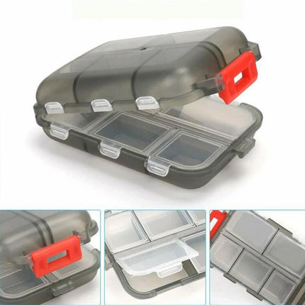 Small Pill Case Vitamin Holder Container 6/10Compartments Double Layer Holder
