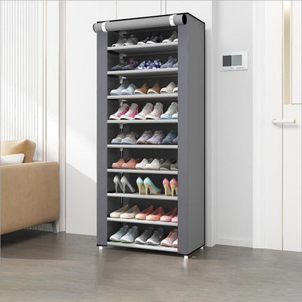 Stackable Shoe Rack Storage Cabinet Organizer Portable Wardrobe for Home Use