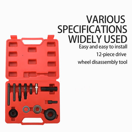 12PCS Power Steering Wheel Pulley Removal Tool Professional Automotive Repair