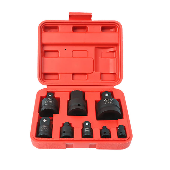8Pcs Impact Socket Adapter and Reducer Set Conversion Ratchet Spanner Kit