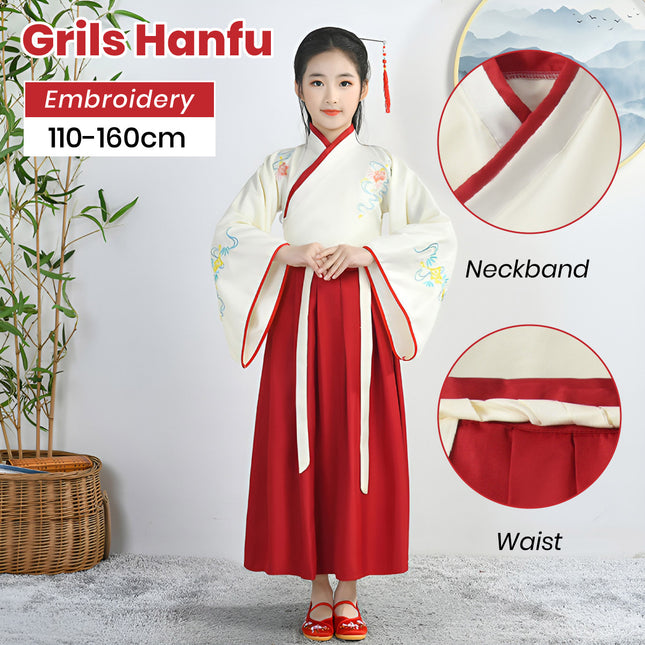 Girl Hanfu Traditional Chinese Style Performance Costume Cultural Outfit