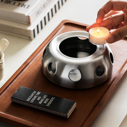 2PCS Portable Practical Stainless Steel Alcohol Stove Outdoor Stove for Camping