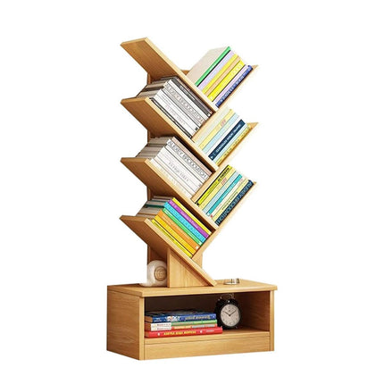 8 Shelf Tree Display Bookshelf Book Storage Rack Modern Bookcase for Home Office