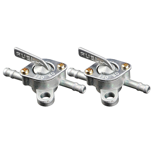 2Pcs Fuel Valve Switch GY6 50-150cc ATV Moped Inline Fuel Tap Inlet Outlet