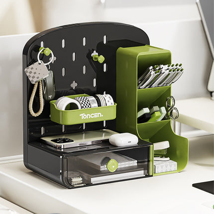 Desktop Storage Box with Drawer Divider For Stationery Cosmetics Accessories