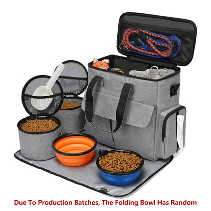 6PCS Pet Travel Outing Backpack Large Capacity Folding Storage Multifunctional