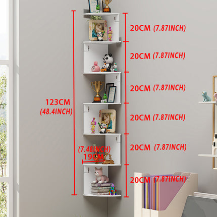 Corner Wall Mounted Multi Tier Storage Rack SpaceSaving for Bathroom Living Room