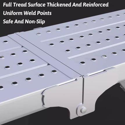 Folding Scaffolding Platform Galvanized Steel Pipe 150kg Load-Bearing Adjustable