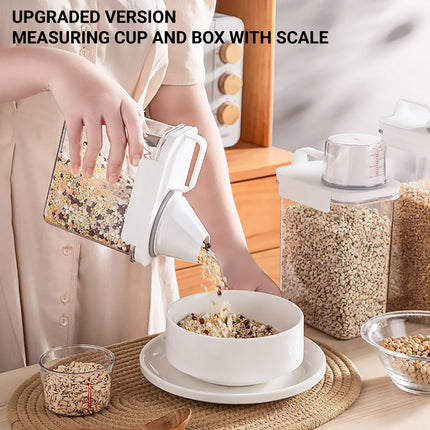Sealed Household Grain Storage Box Transparent Rice Bucket Kitchen Storage