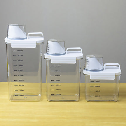 Sealed Household Grain Storage Box Transparent Rice Bucket Kitchen Storage