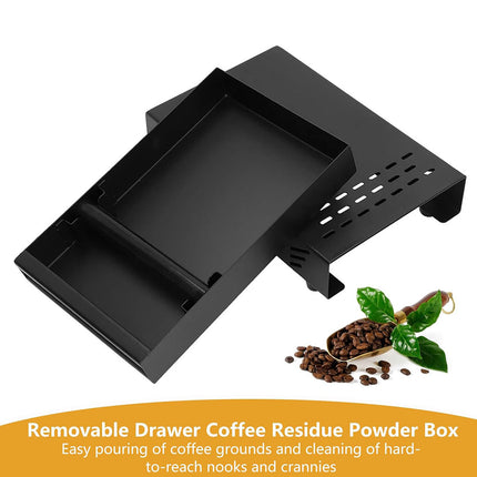 Stainless Steel Drawer Coffee Knock Box Anti Leak Easy Clean for Home Cafe Use