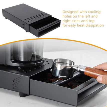 Stainless Steel Drawer Coffee Knock Box Anti Leak Easy Clean for Home Cafe Use