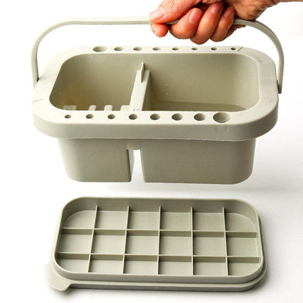 3 in 1 Multi Functional Pen Wash Bucket Portable Shabu Cleaning Tool Set
