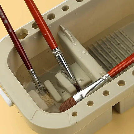 3 in 1 Multi Functional Pen Wash Bucket Portable Shabu Cleaning Tool Set