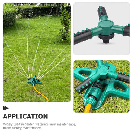 Automatic Lawn Sprinkler 360 Degree Rotating Garden Watering System Tool