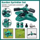Automatic Lawn Sprinkler 360 Degree Rotating Garden Watering System Tool
