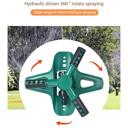 Automatic Lawn Sprinkler 360 Degree Rotating Garden Watering System Tool