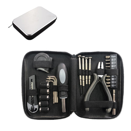 Portable Hardware Tool Kit 27pcs Hand Tools Set With Case For Diy Home Repair
