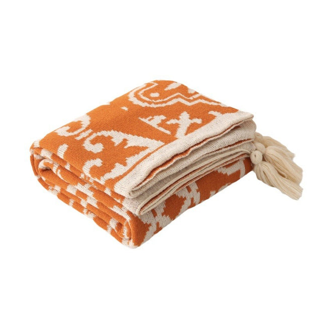 Bohemian Style Sofa Blanket Soft Washable Decorative for Couch Bed Living Room