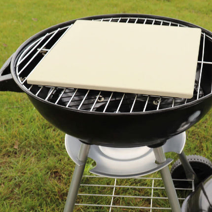 Square Pizza Stone Baking Tray for Oven Grill Pizza Bread Cooking 30.5x30.5cm