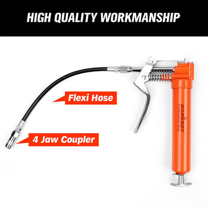 Handheld Manual Grease Gun Set 6Pcs Heavy Duty Lubrication Tool for Home Garage