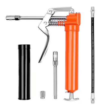 Handheld Manual Grease Gun Set 6Pcs Heavy Duty Lubrication Tool for Home Garage