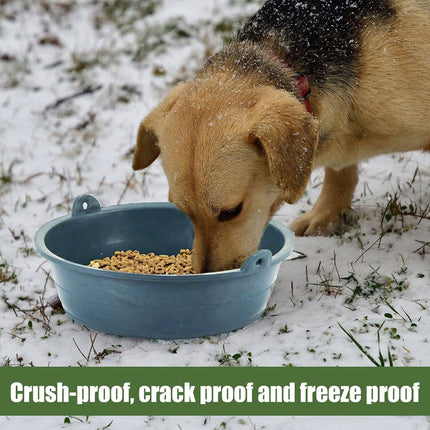 Chicken Feeding Basin 6pcs Plastic Breeding Trough Bowl Farm Feeder Container