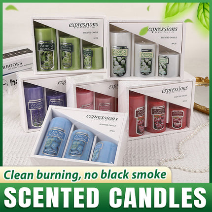 Classic Simple Cylindrical Scented Candles for Home Use Aromatherapy Decoration