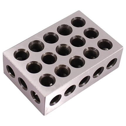 1-2-3 Inch Parallel Block Set 23 Hole Machinist Setup Blocks Gauge Tool with Case