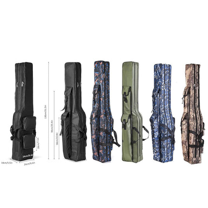 130cm Big Belly Fishing Tackle Bag Rod Storage Carry Case Outdoor Fishing Bag