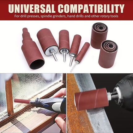 20PCS Sanding Sleeve Drum Kit for Drill Rotary Tool Wood Metal Grinding Polishing Set