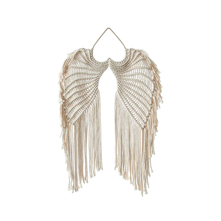 Angel Wings Woven Wall Tapestry Cotton Rope Home Decoration Living Room Art