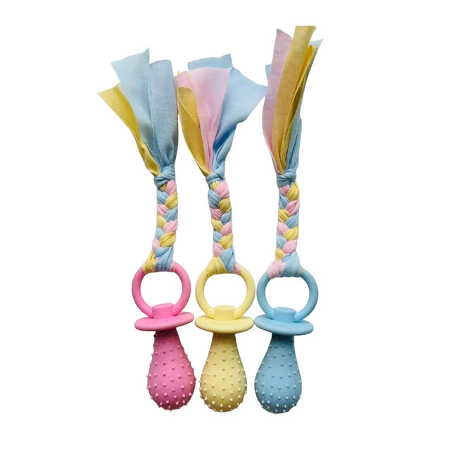 3PCS Pet Soothing Toy Set Cloth Pacifier Chew Toy for Cats Dogs Puppy Comfort