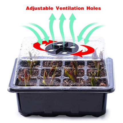 3/5pcs Plastic Seedling Tray Gardening Plant Starter Trays Nursery Pots Planting